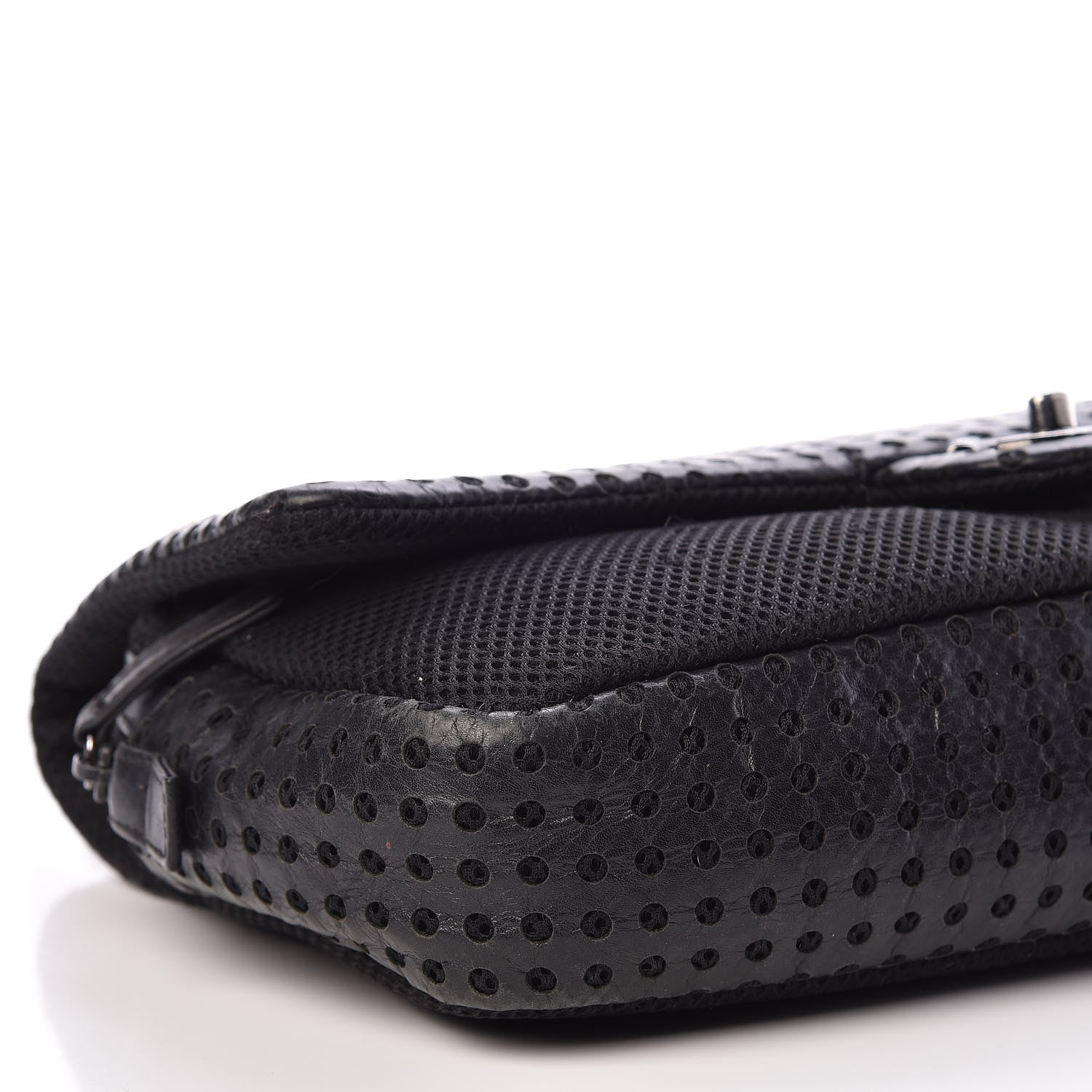 Chanel Perforated Lambskin Jumbo Easy Flap Black 6 of 16