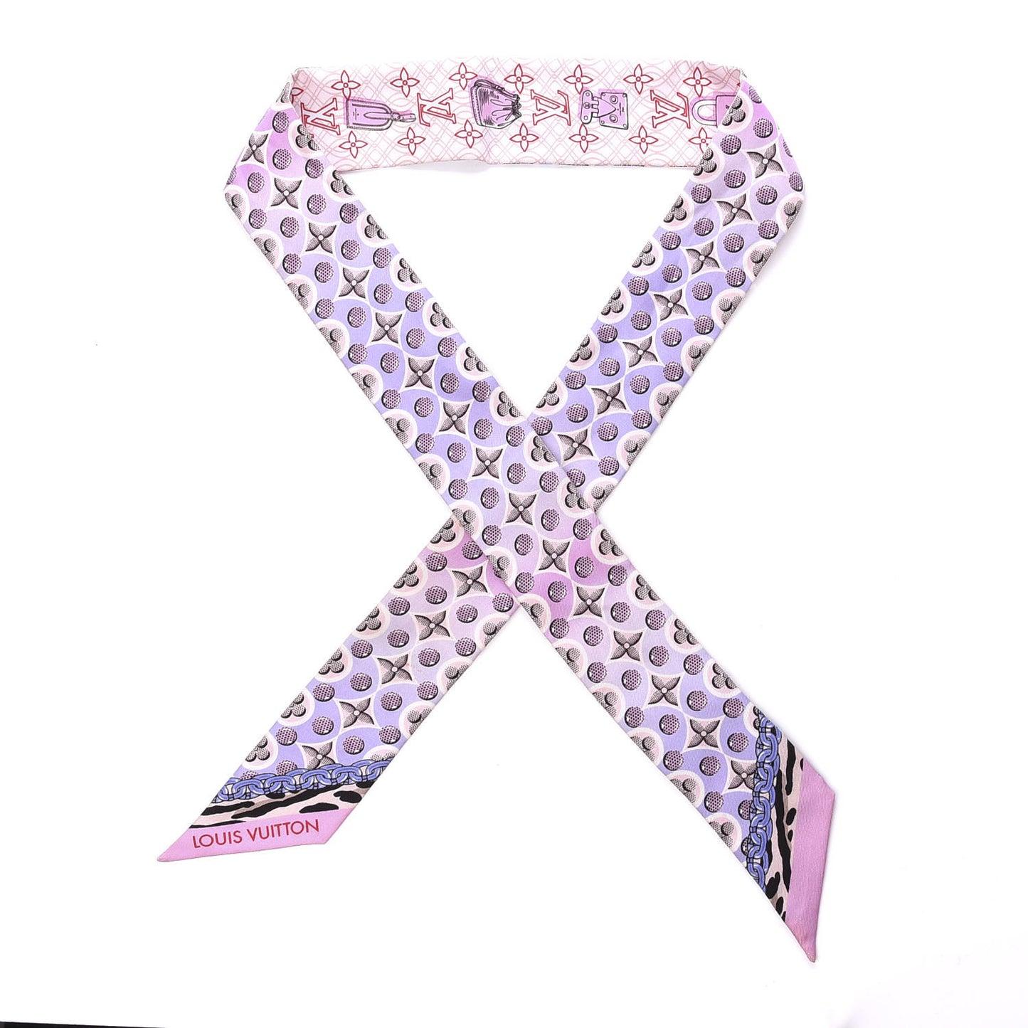 Silk Monogram Bubblegram BB Bandeau Blush