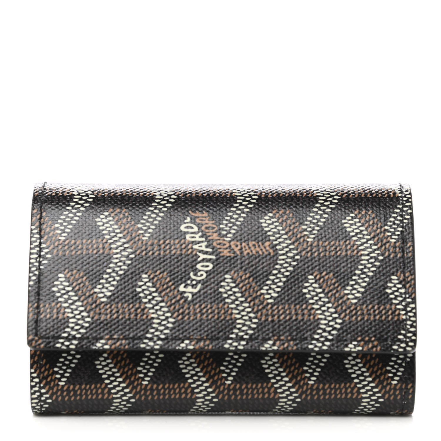 Goyard Goyardine Saint Michel 6 Key Holder Black 1 of 7