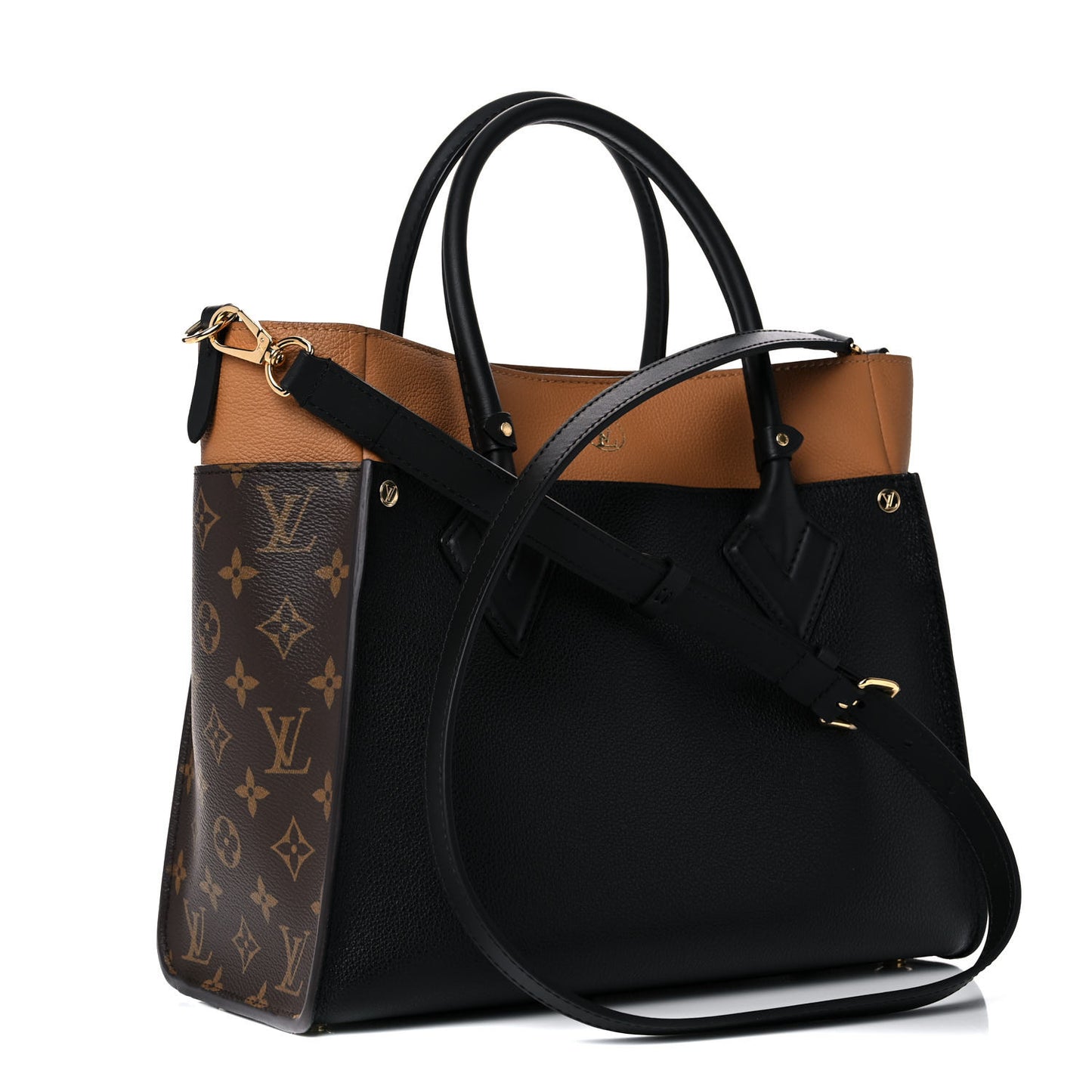 Calfskin Monogram On My Side Black