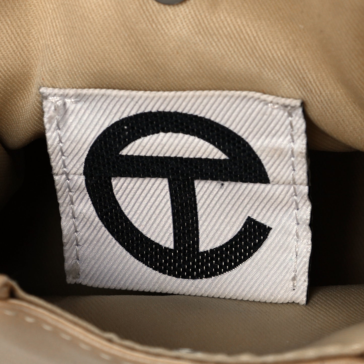 Vegan Leather Small Shopping Bag Cream