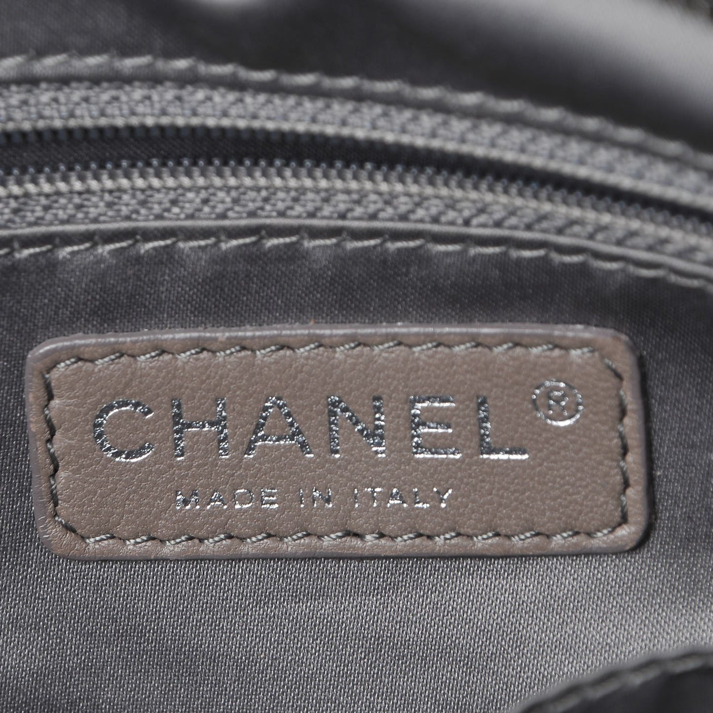 Glazed Calfskin Large Twisted Tote Black