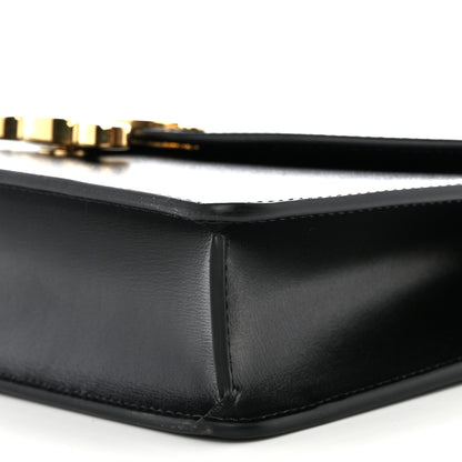 Celine Shiny Calfskin Triomphe Margo Wallet on Chain Black 9 of 10