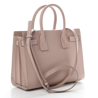 Saint Laurent Grained Calfskin Baby Sac De Jour Antique Rose 3 of 12