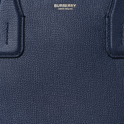 Burberry Derby Calfskin Vintage Check Medium Banner Tote Regency Blue 12 of 17