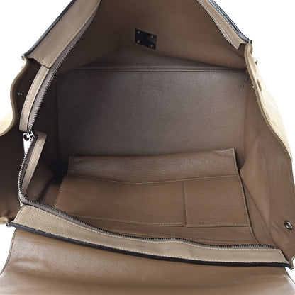 Celine Drummed Calfskin Suede Large Trapeze Dune 5 of 18
