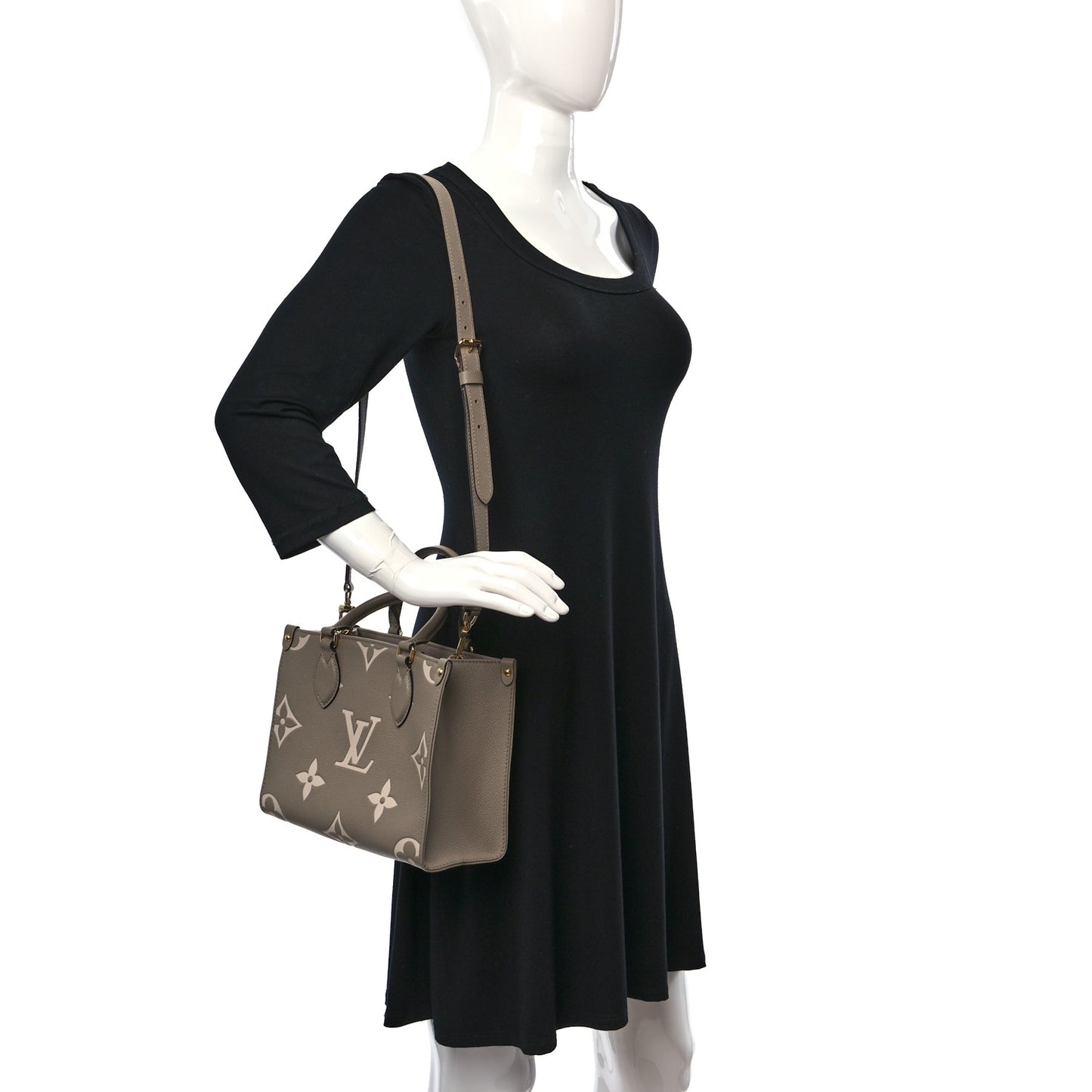 Empreinte Monogram Giant Onthego PM Tourterelle Creme