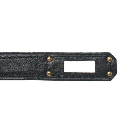 Hermes Swift Kelly Pochette Clutch Black 6 of 8