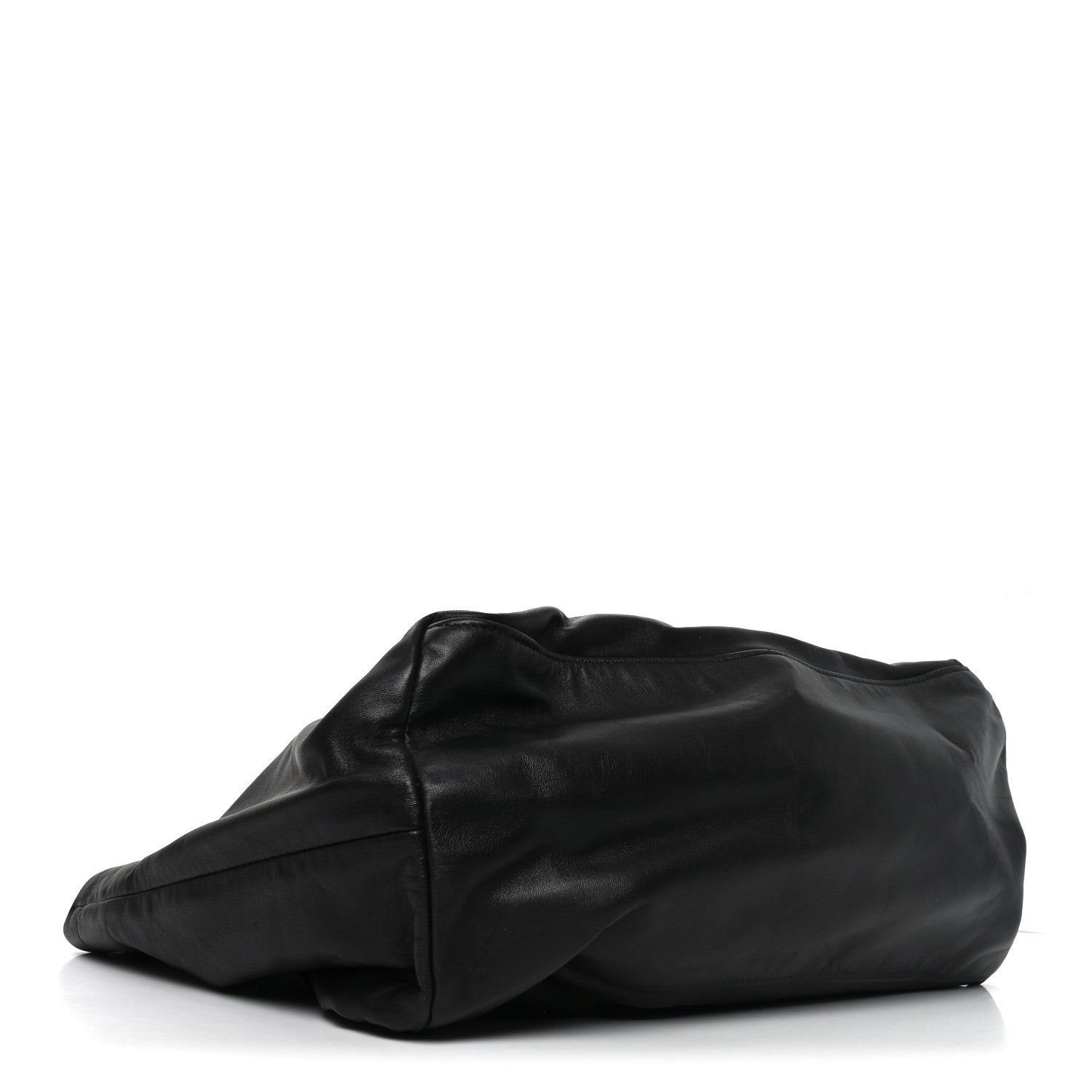 Prada Soft Calf Chain Tote Black 4 of 9