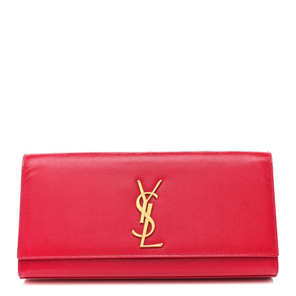 Saint Laurent Grain De Poudre Classic Monogram Cassandre Clutch Lipstick Fuchsia 1 of 10
