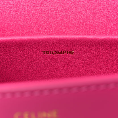 Celine Shiny Calfskin Triomphe Shoulder Bag Fuchsia 7 of 9