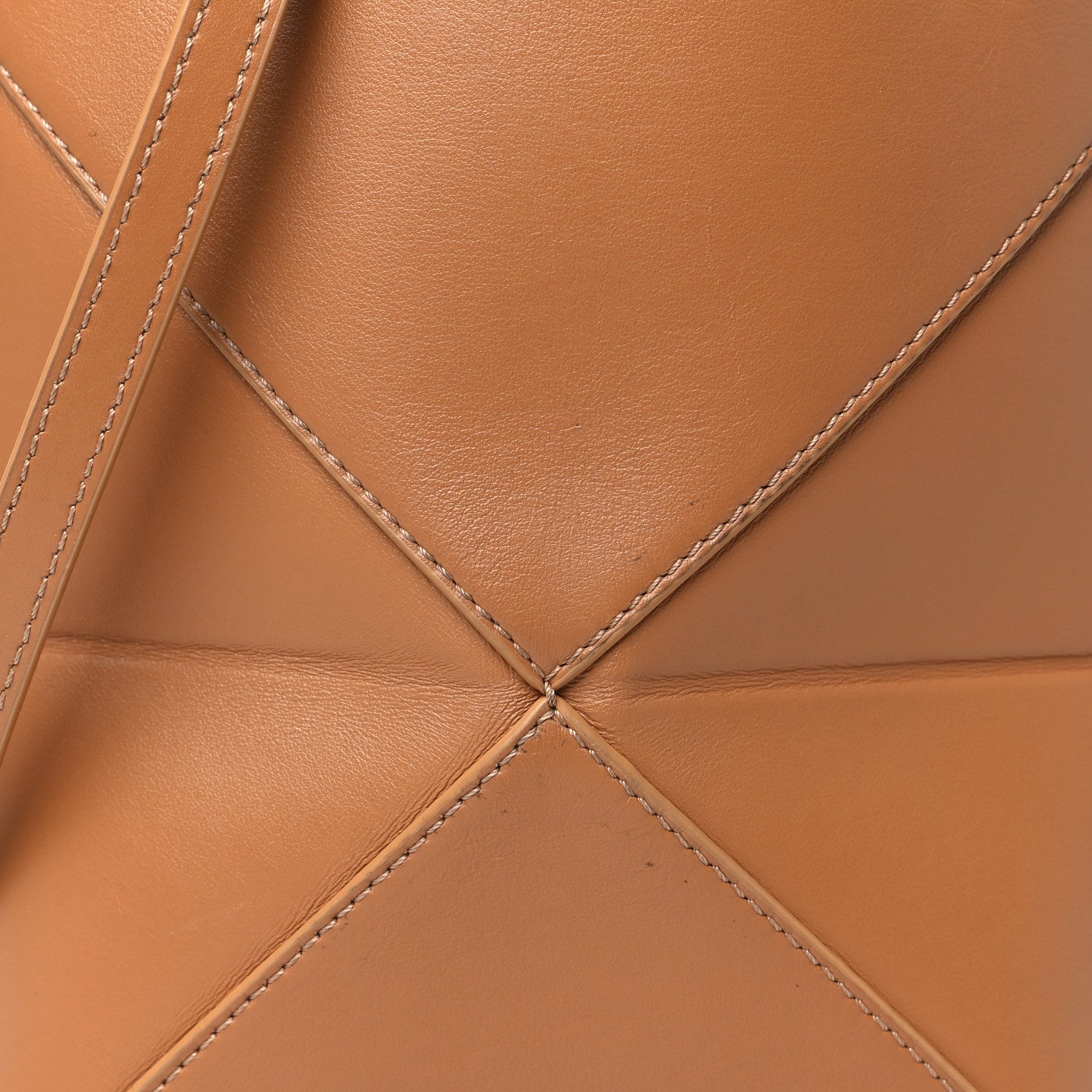 Loewe Shiny Calfskin Mini Puzzle Fold Tote Warm Desert 7 of 11