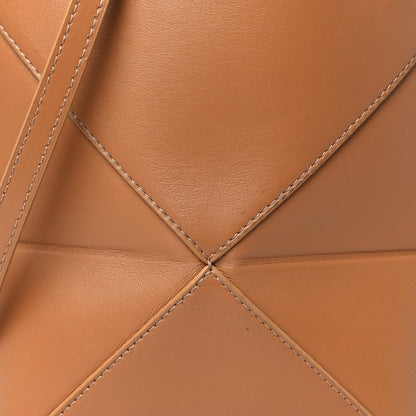 Loewe Shiny Calfskin Mini Puzzle Fold Tote Warm Desert 7 of 11