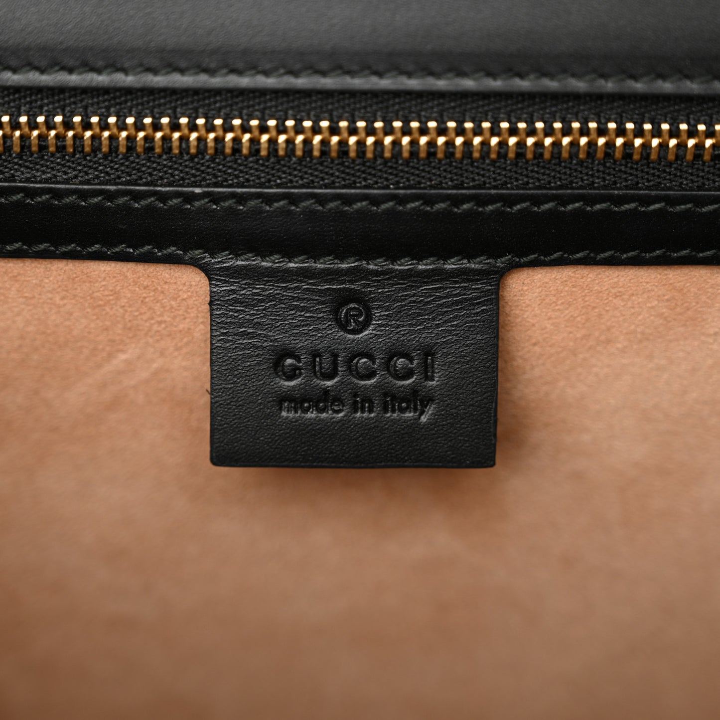 Guccissima Medium Sylvie Top Handle Bag Black Pink
