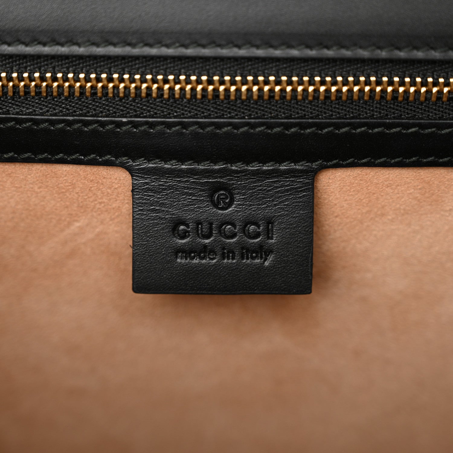 Gucci Guccissima Medium Sylvie Top Handle Bag Black Pink 6 of 16