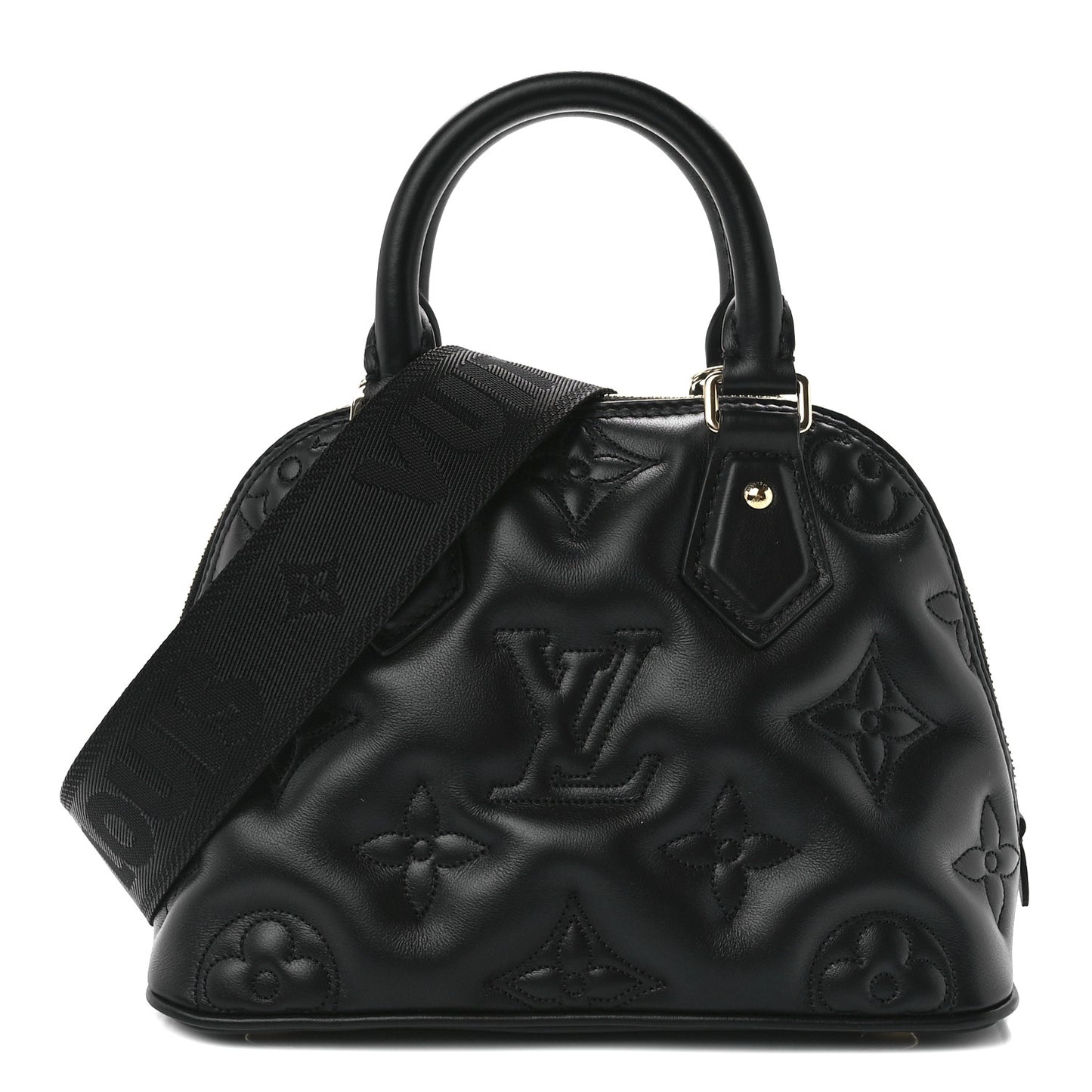 Calfskin Bubblegram Alma BB Black
