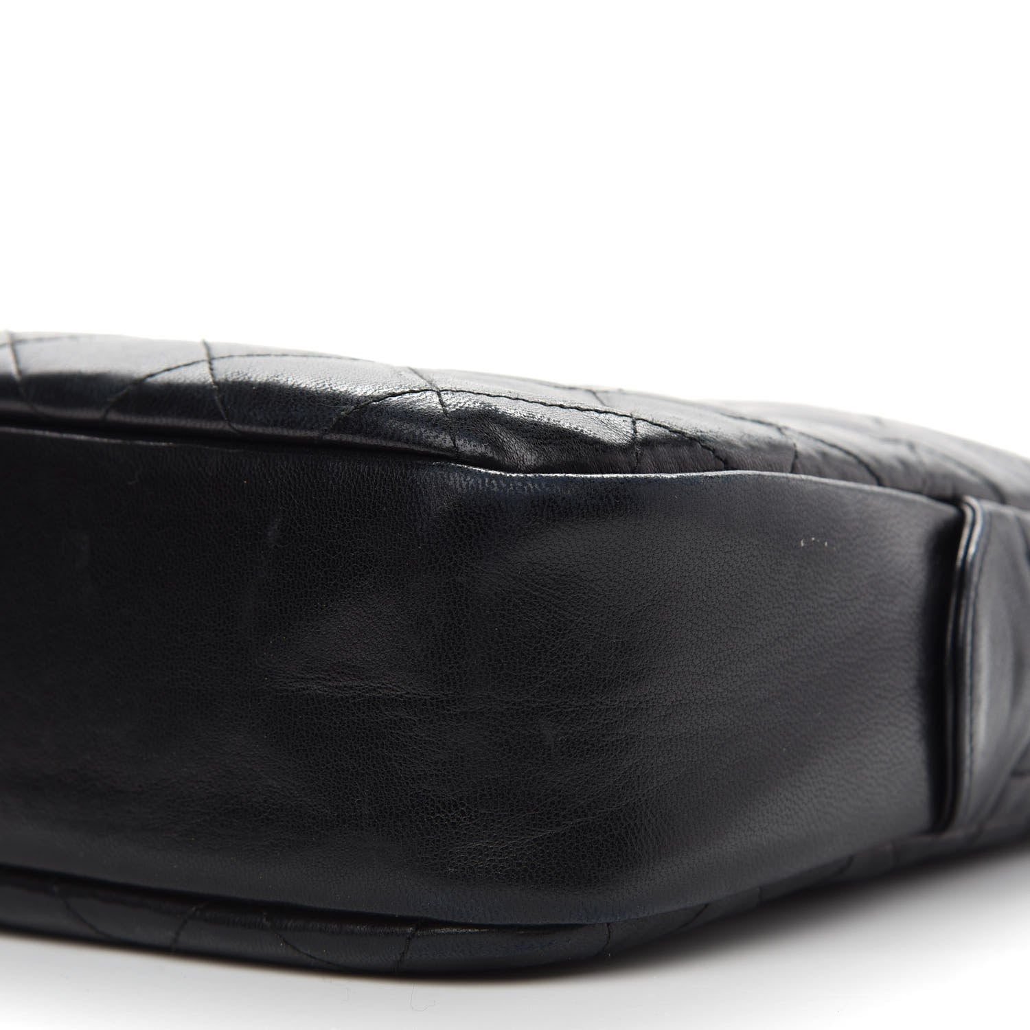 Chanel Lambskin Quilted Large Camera Case Black 9 of 13