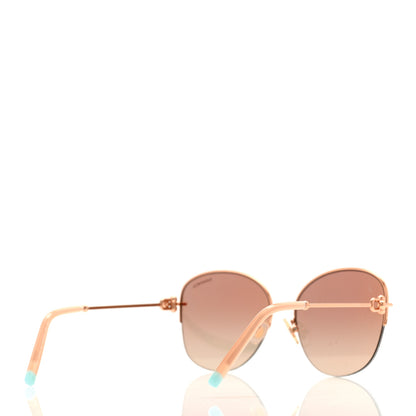 Tiffany Metal TF3082 Round Sunglasses Rose Gold 4 of 8