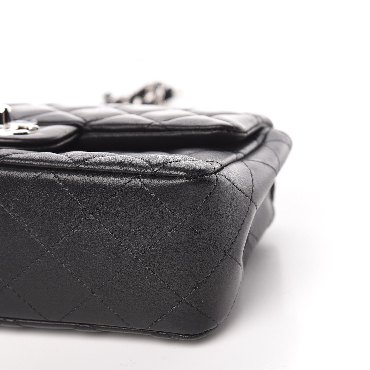 Chanel Lambskin Quilted Mini Rectangular Flap Black 11 of 13