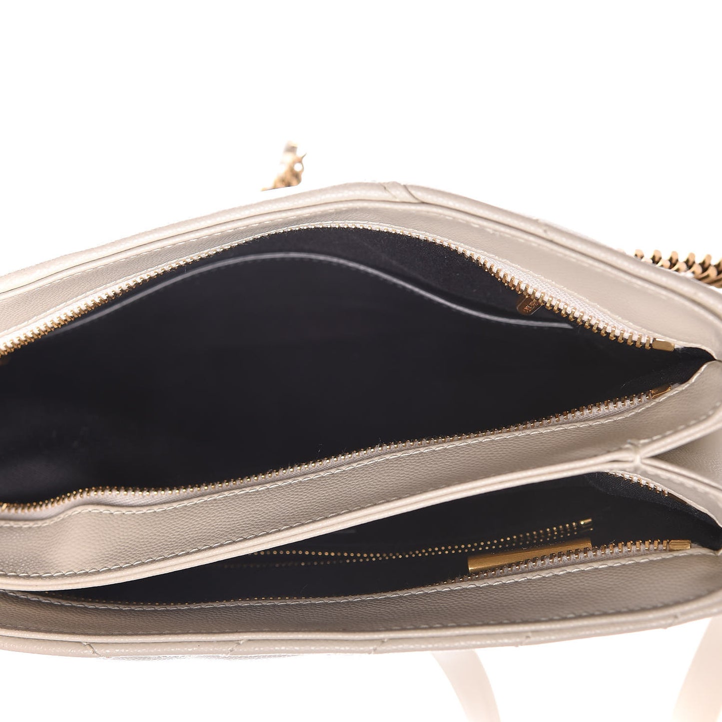 Grain De Poudre Matelasse Chevron Small Tribeca Shopping Bag