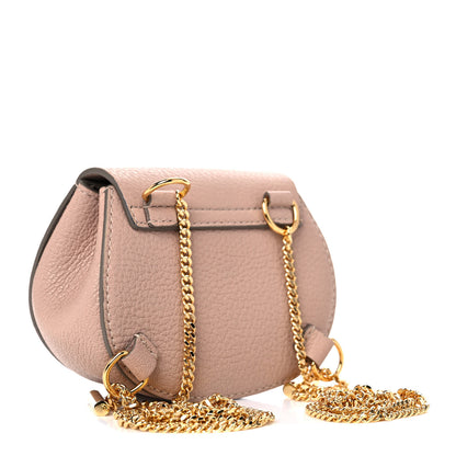 Chloe Grained Lambskin Mini Drew Crossbody Backpack Cement Pink 2 of 9