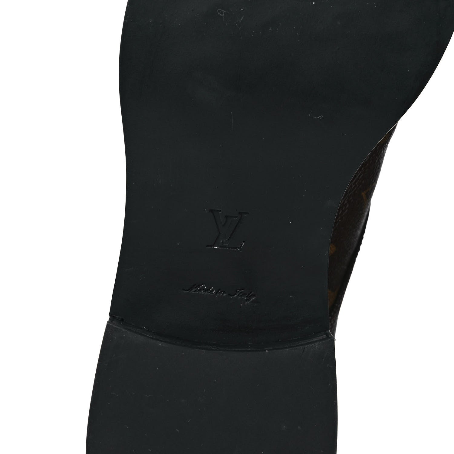 Louis Vuitton Calfskin Monogram Wonderland Flat Ranger Boots 38 Black 6 of 8