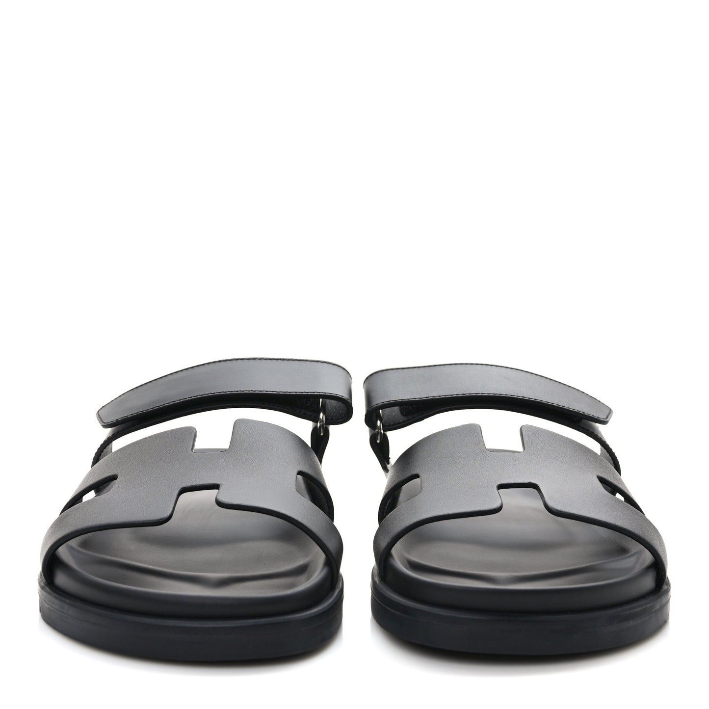 Calfskin Womens Chypre Sandals 39.5 Black