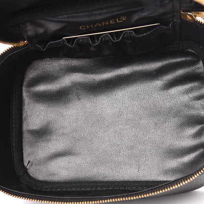 Chanel Caviar Vanity Cosmetic Case Black 5 of 9