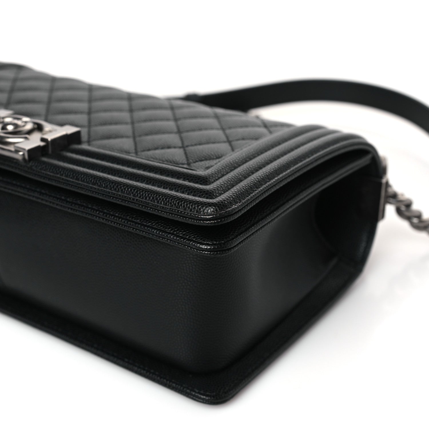 Chanel Caviar Quilted Medium Boy Flap Black 9 of 9