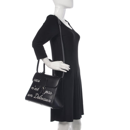 Delvaux Calfskin MM L'Humour Brillant Satchel Black 2 of 11