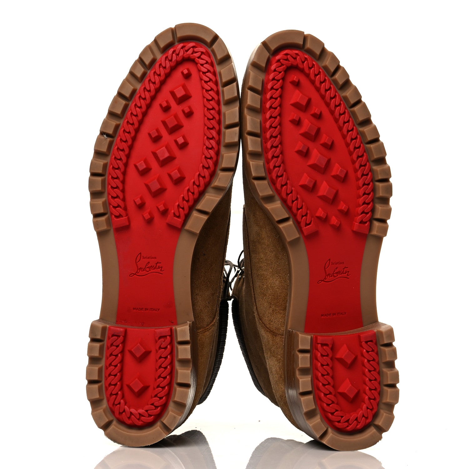 Christian Louboutin Suede Mens Trapman Flat Boots 43 Terra 5 of 10