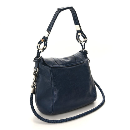 Gucci Calfskin Large Techno Horsebit Flap Blue 3 of 9