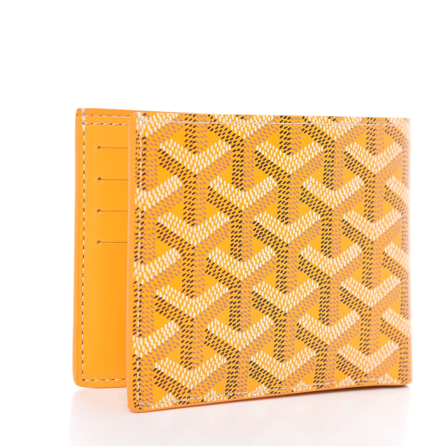 Goyard Goyardine Bi-Fold Victoire PM Wallet Yellow 3 of 6