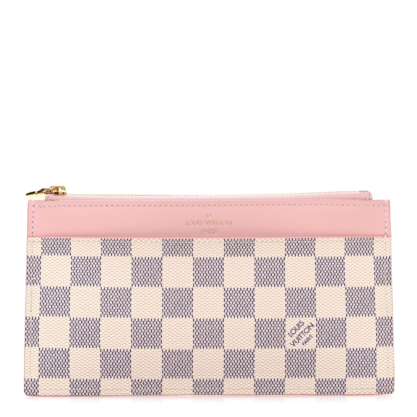 Damier Azur Slim Purse Rose Ballerine