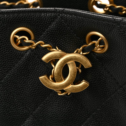 Chanel Caviar Quilted Mini Chanel 25 Handbag Black 11 of 15