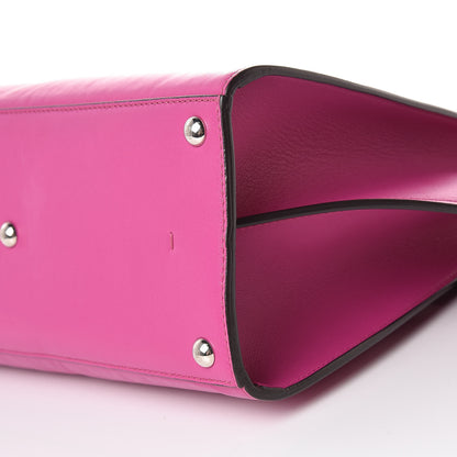 Fendi Vitello Dolce Shiny Nappa Petite 3Jours Tote Magenta Carbone 13 of 13