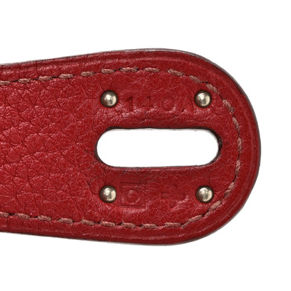 Hermes Taurillon Clemence Lindy 30 Rouge Garance 7 of 17