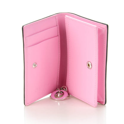 Christian Dior Lambskin Cannage Bi-Color Small Lady Dior Flap Card Holder Black Pink 8 of 8