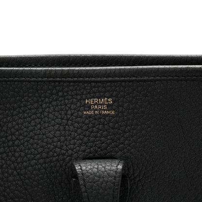 Hermes Taurillon Clemence Evelyne III PM Black PM Black 6 of 10