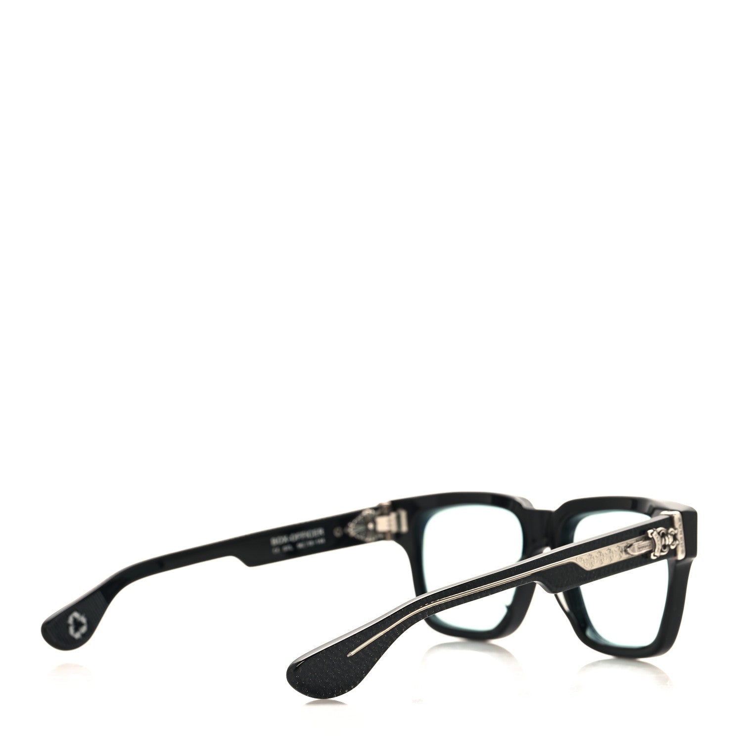 Chrome Hearts Mist Blue Box Officer Sunglasses Black 4 of 7