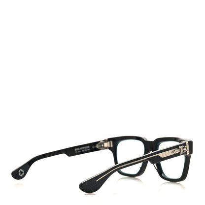 Chrome Hearts Mist Blue Box Officer Sunglasses Black 4 of 7