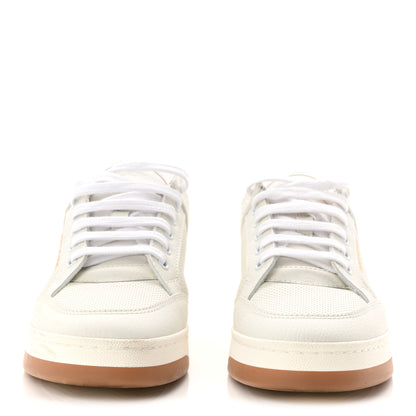 Saint Laurent Calfskin Perforated Womens Sneakers 38.5 White 2 of 9