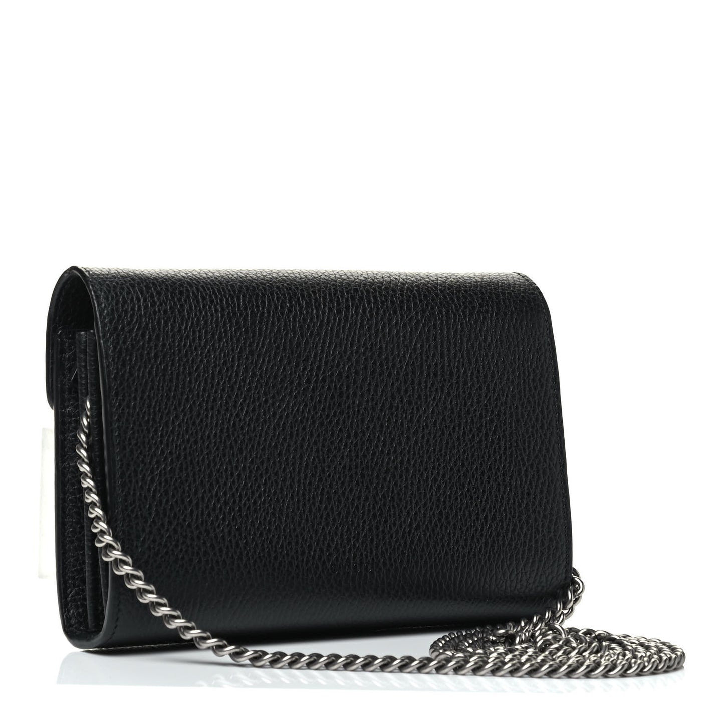 Calfskin Mini Dionysus Chain Wallet Black