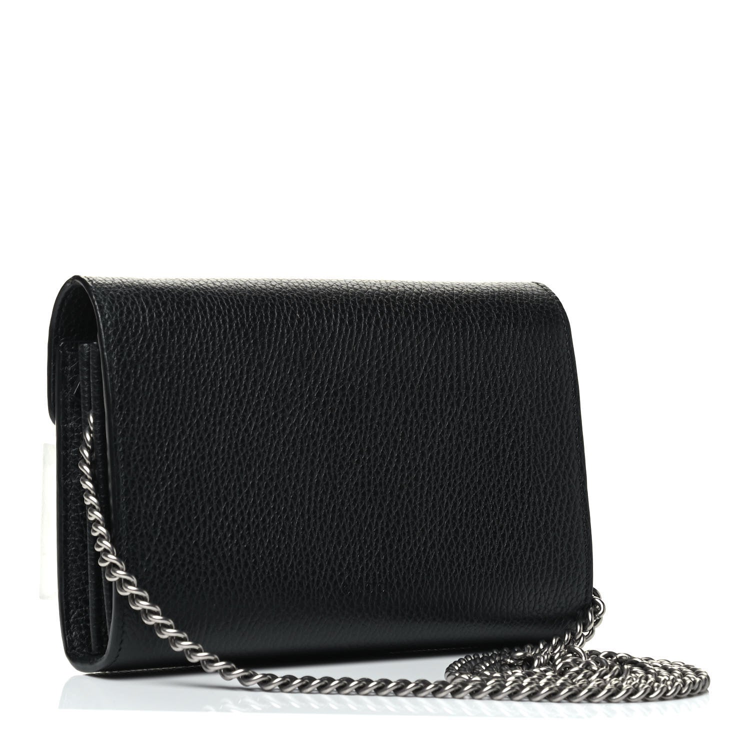 Gucci Calfskin Mini Dionysus Chain Wallet Black 2 of 5