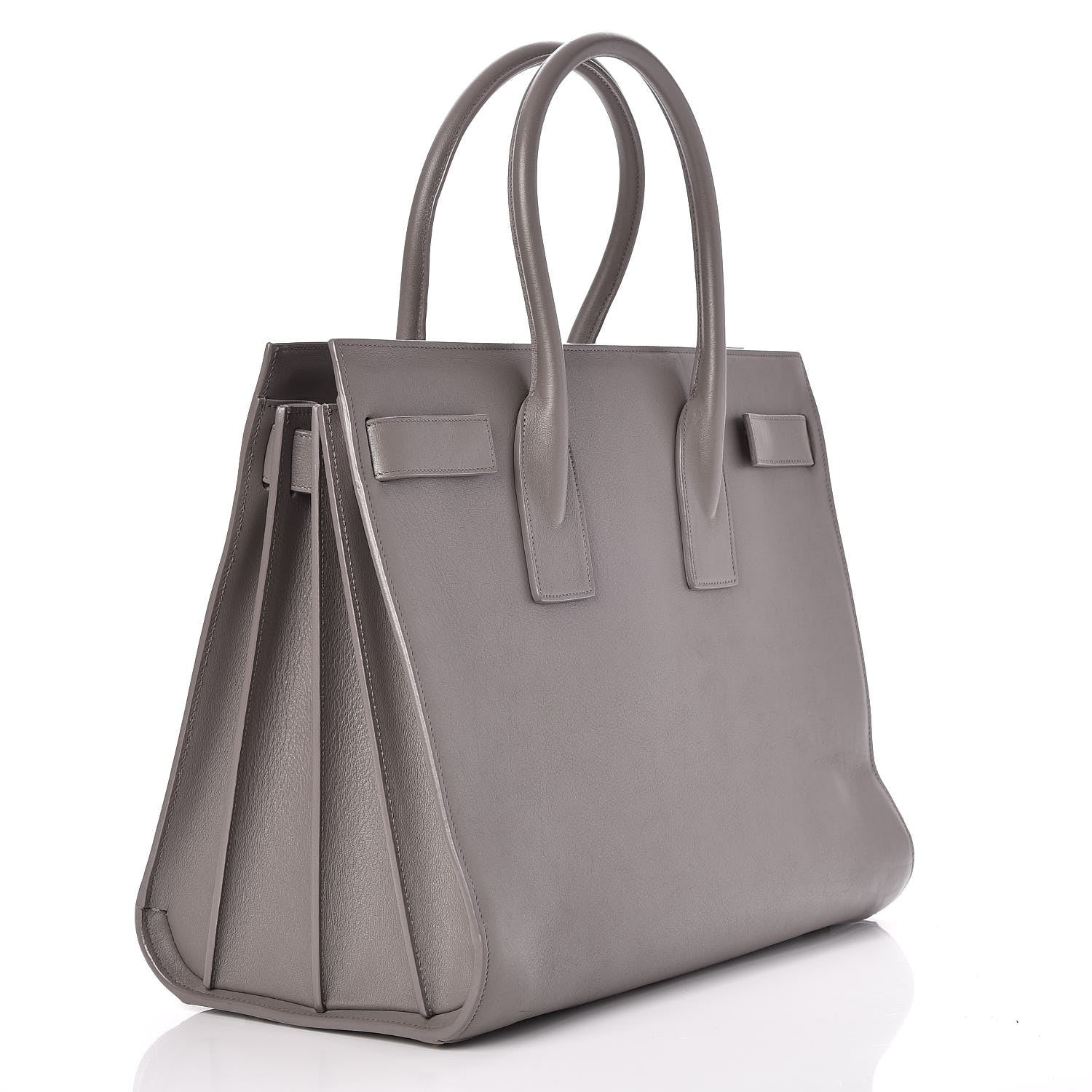 Saint Laurent Calfskin Large Sac De Jour Carryall Grey 3 of 10
