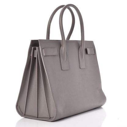 Saint Laurent Calfskin Large Sac De Jour Carryall Grey 3 of 10