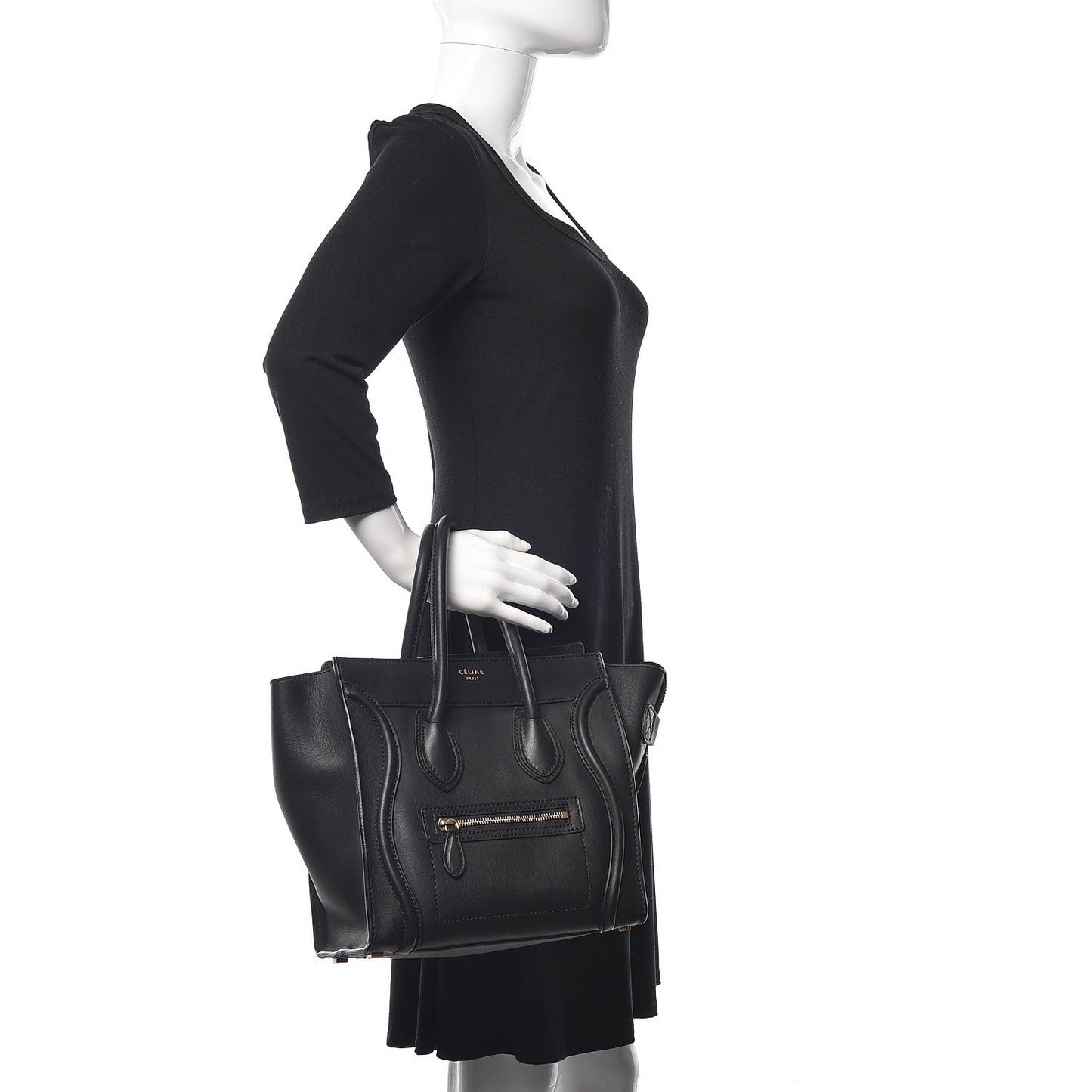 Smooth Calfskin Micro Luggage Black