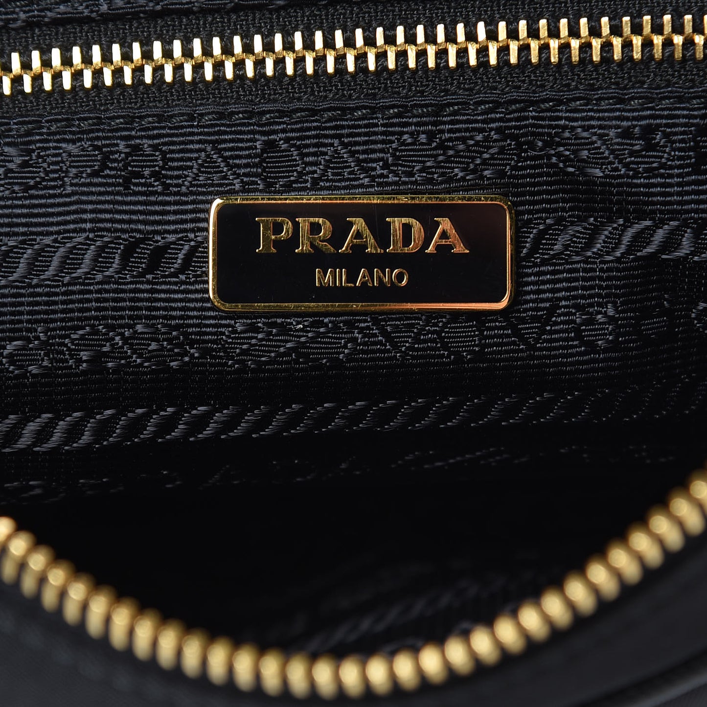 Tessuto Nylon Saffiano Crossbody Bag Black