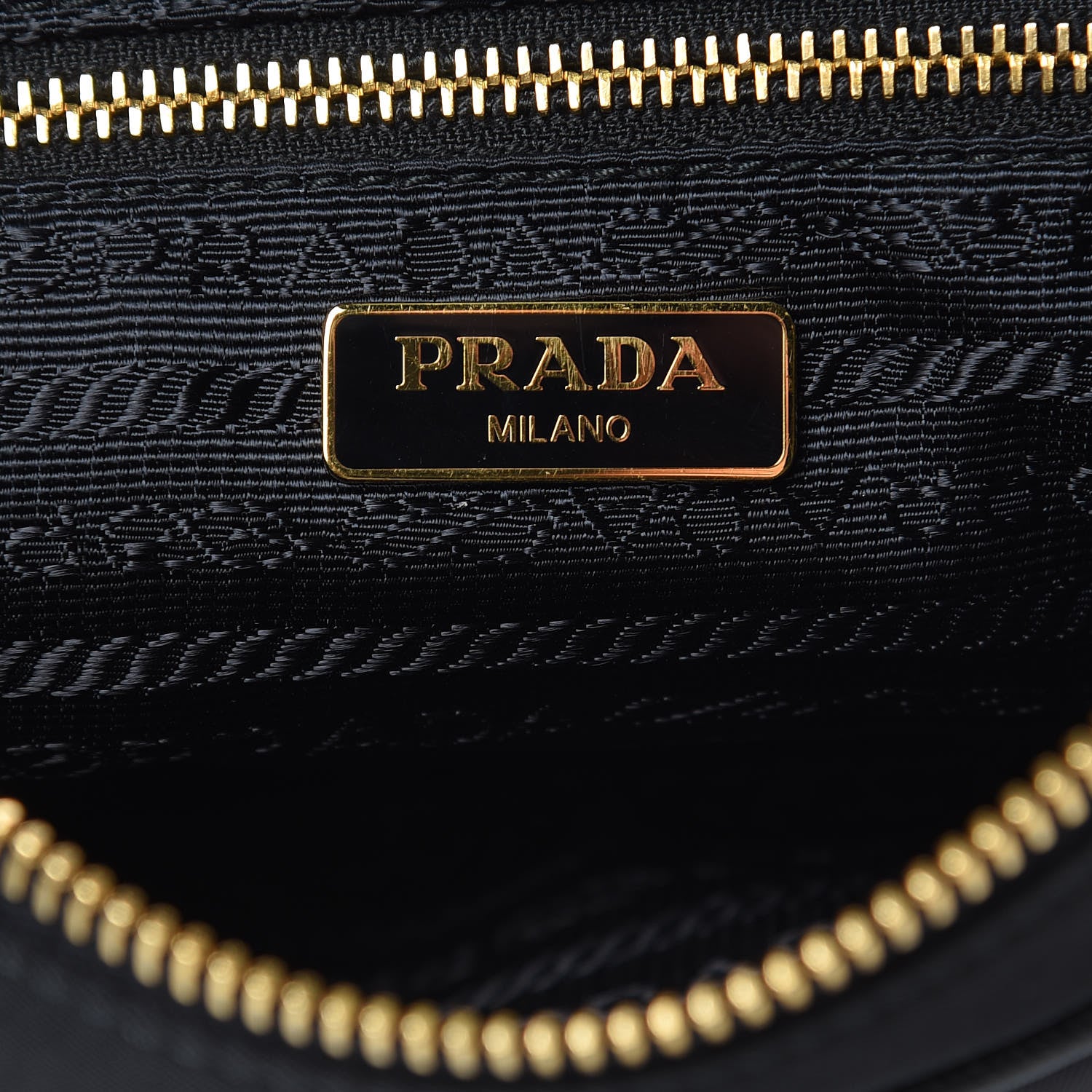 Prada Tessuto Nylon Saffiano Crossbody Bag Black 6 of 9