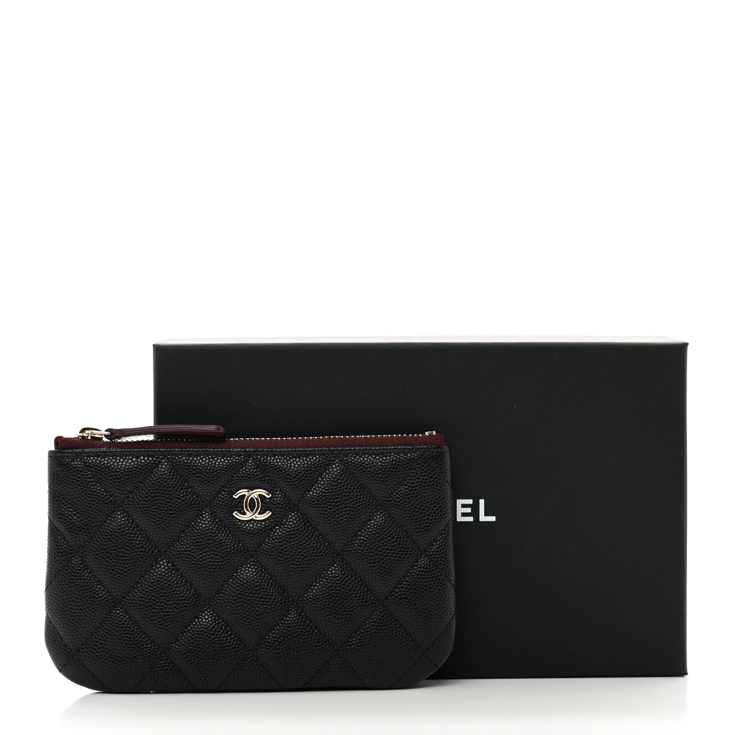 Chanel Caviar Quilted Small Cosmetic Case Black 8 of 8